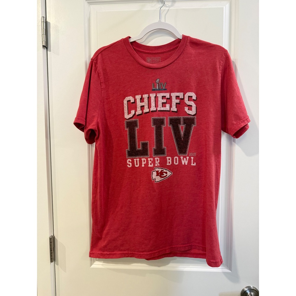 NFL Pro Line Fanatics Kansas City Chiefs Super Bowl LIV 2019 Red T-Shirt Mens XL